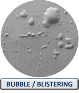 Bubble blistering Graco
