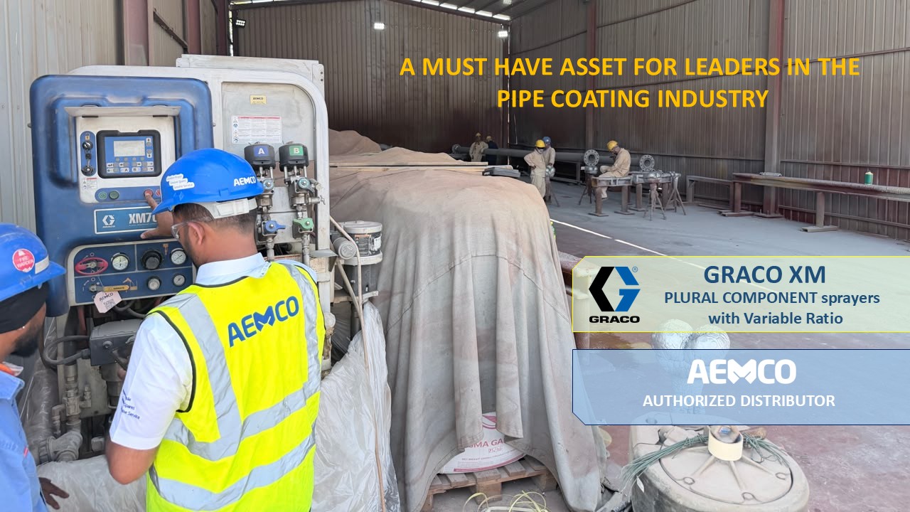 Graco XM Pipe Coating Sprayer for industrial pipeline coating